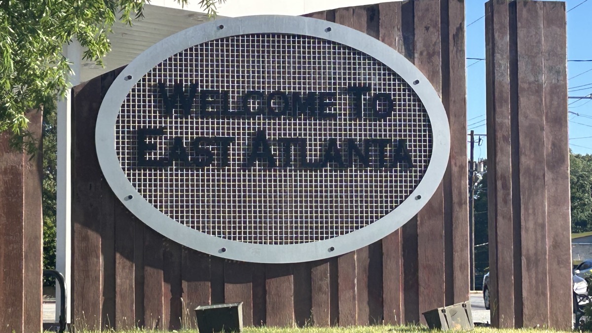 Welcome to East Atlanta sign