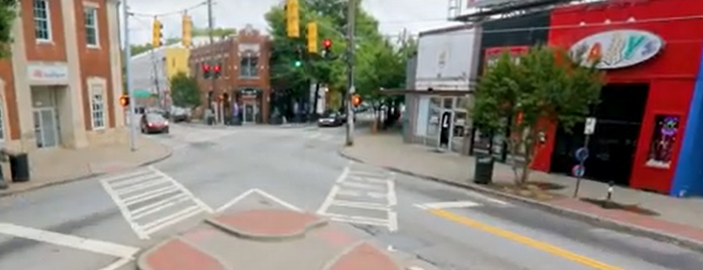 Street view along Flat Shoals Avenue in East Atlanta Village